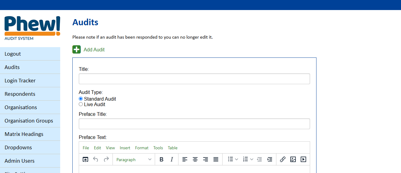 Frequently Asked Questions About Live Audits